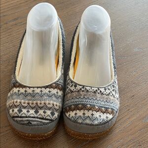 SmartWool Fair Isle Morning Ballet Slippers Size 8